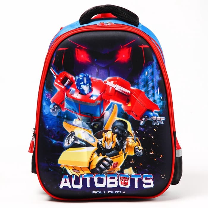 Рюкзак школьный для мальчика, 39 см × 30 см × 14 см Трансформеры