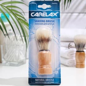 Помазок для бритья Carelax с натуральной щетиной, дерево