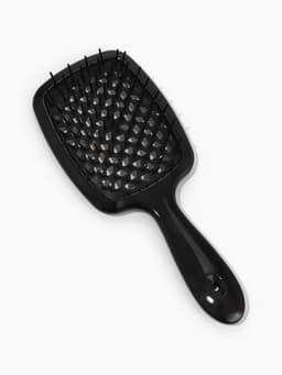Расчёска массажная, широкая, продуваемая, 8.5×20.5(±1) см, чёрная