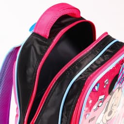 Рюкзак школьный для девочки, розовый, 39 см × 30 см × 14 см Music, Минни Маус