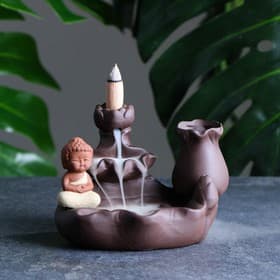 Подставка для благовоний «Будда - у водопада», стелющийся дым, 12×9 см