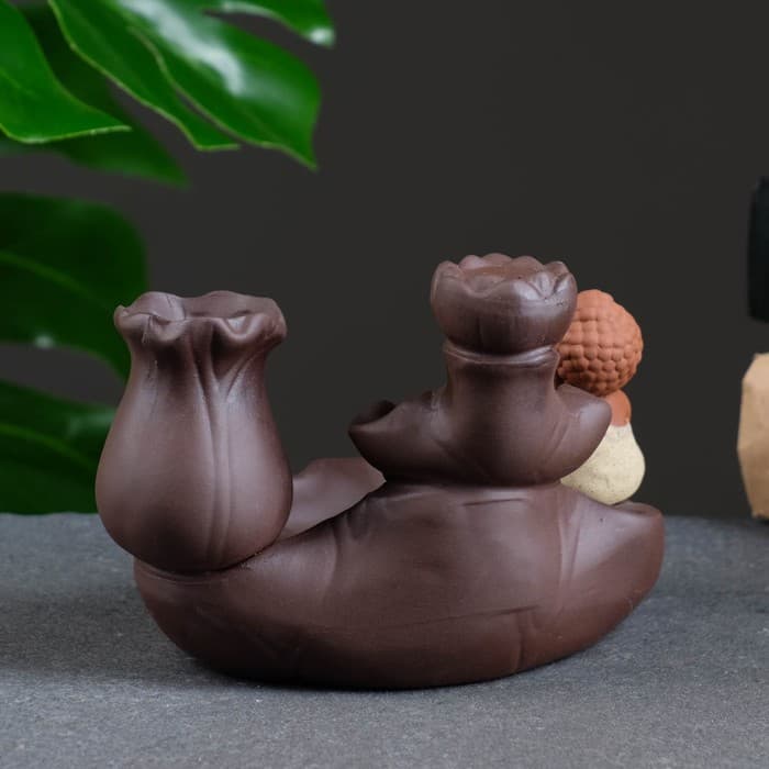 Подставка для благовоний «Будда - у водопада», стелющийся дым, 12×9 см