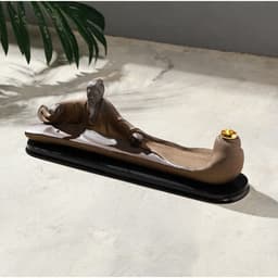 Подставка для благовоний TAKE IT EASY «Мудрец», набор благовоний конусы, стелющийся дым, 28×9 см