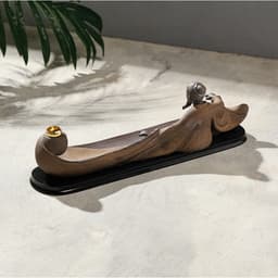 Подставка для благовоний TAKE IT EASY «Мудрец», набор благовоний конусы, стелющийся дым, 28×9 см