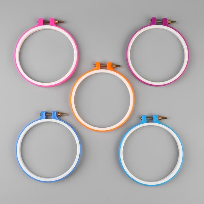 Пяльцы для вышивания, d = 10,5/12.5 см, цвет МИКС