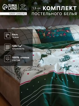 Постельное бельё 1.5-спальное «Этель» Magical Christmas, бязь