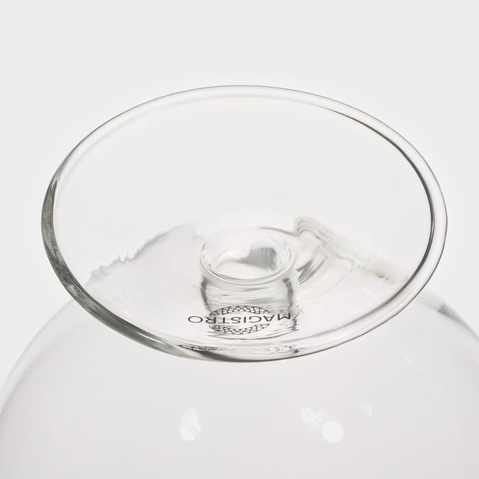 Конфетница на ножке Magistro «Орбита», 500 мл, 12.5×16.5 см, стекло, прозрачная