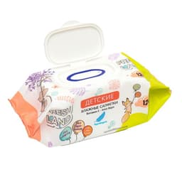 Влажные салфетки для детей Freshland с алоэ вера и витамином Е,120 шт.