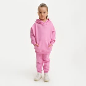 Костюм для девочки: худи, брюки, KAFTAN: Basic line, розовый, рост 110-116 см