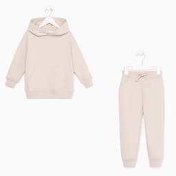 Костюм детский (худи, брюки) KAFTAN: Basic line, цвет кофейный, размер 28 (86-92 см)