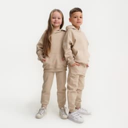 Костюм детский (худи, брюки) KAFTAN: Basic line, цвет кофейный, размер 30 (98-104 см)