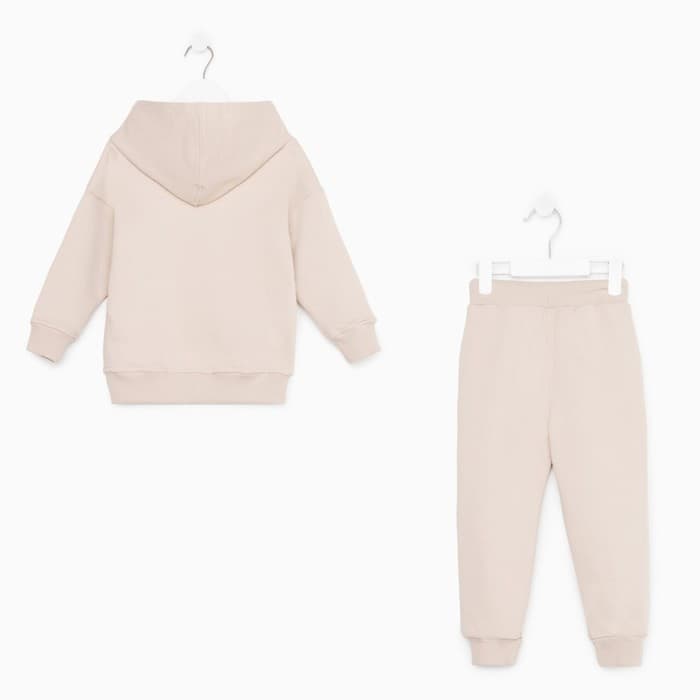 Костюм детский (худи, брюки) KAFTAN: Basic line, цвет кофейный, размер 30 (98-104 см)