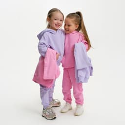 Костюм для девочки: худи, брюки, KAFTAN: Basic line, лиловый, рост 98-104 см