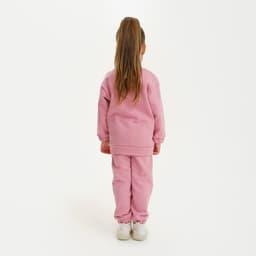 Костюм для девочки: свитшот, брюки, KAFTAN: Basic line, розовый, рост 98-104 см