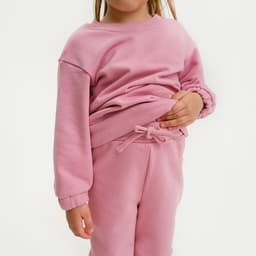 Костюм для девочки: свитшот, брюки, KAFTAN: Basic line, розовый, рост 98-104 см