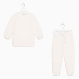 Костюм детский (свитшот, брюки) KAFTAN Basic line, размер 34 (122-128 см), бежевый