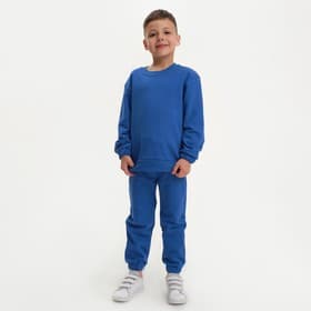 Костюм детский (свитшот, брюки) KAFTAN Basic line, размер 36 (134-140 см), синий