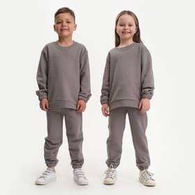 Костюм детский (свитшот, брюки) KAFTAN Basic line, размер 28 (86-92 см), серый