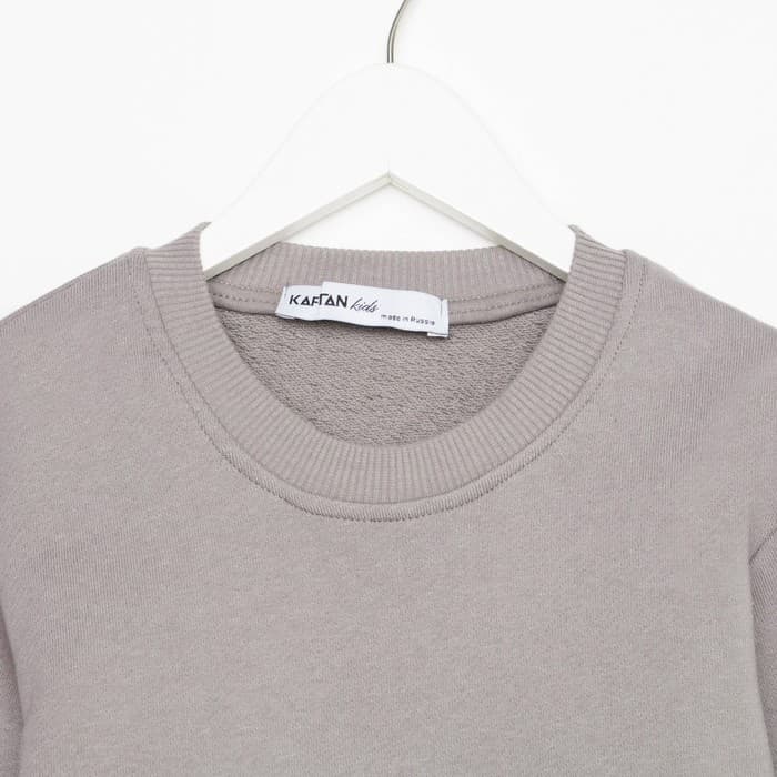 Костюм детский (свитшот, брюки) KAFTAN Basic line, размер 36 (134-140 см), серый