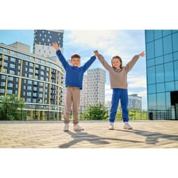 Костюм детский (свитшот, брюки) KAFTAN Basic line, размер 38 (146-152 см), серый