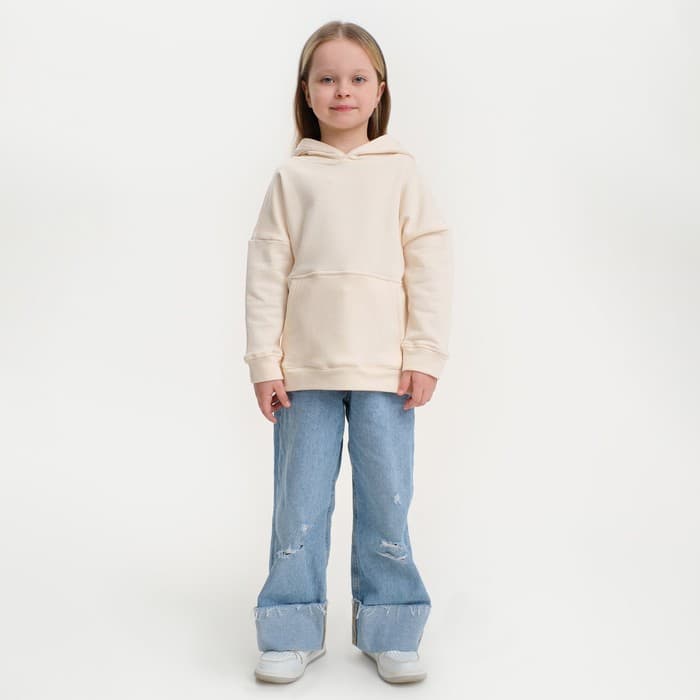Худи детское KAFTAN: Basic line, бежевое, размер 28 (86-92 см)