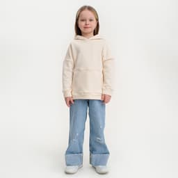 Худи детское KAFTAN: Basic line, бежевое, размер 28 (86-92 см)