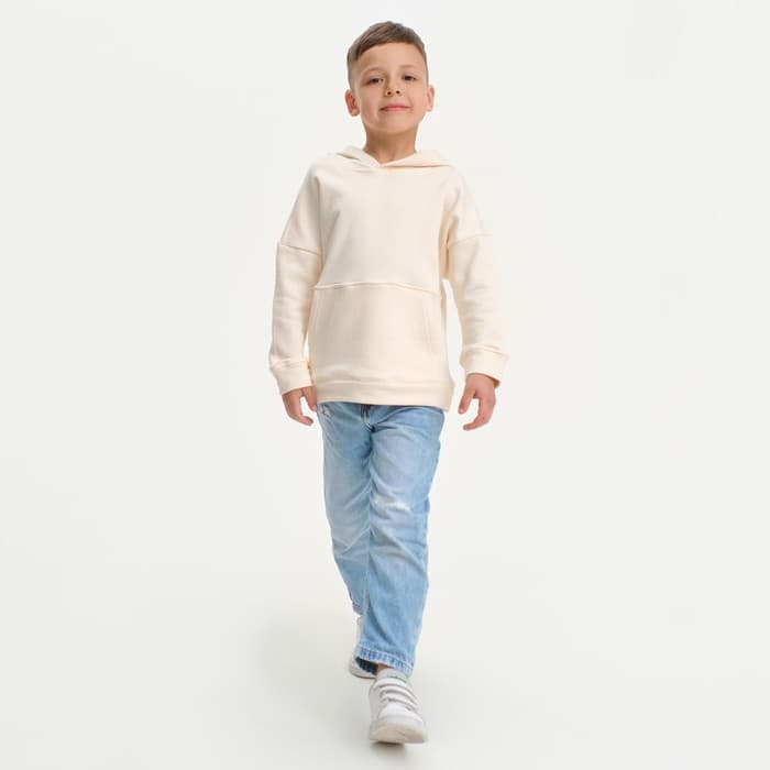 Худи детское KAFTAN: Basic line, бежевое, размер 32 (110-116 см)