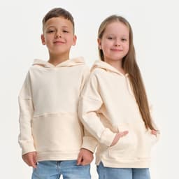 Худи детское KAFTAN: Basic line, бежевое, размер 34 (122-128 см)