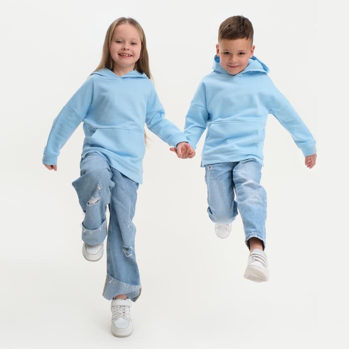 Худи детское KAFTAN: Basic line, голубое, размер 30 (98-104 см)