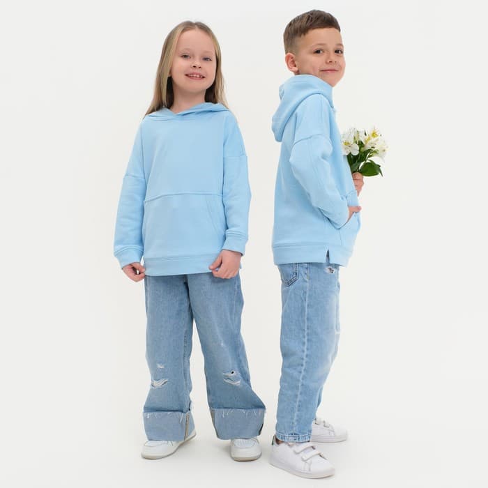 Худи детское KAFTAN: Basic line, голубое, размер 30 (98-104 см)