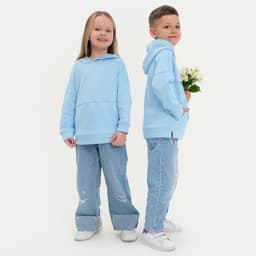 Худи детское KAFTAN: Basic line, голубое, размер 30 (98-104 см)