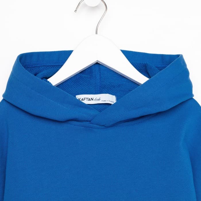 Худи для мальчика KAFTAN: Basic line, синее, размер 34 (122-128 см)