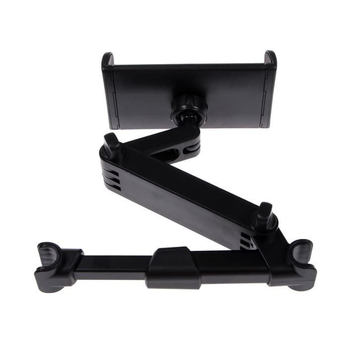 Держатель для телефона/планшета, на подголовник авто, телескопический, 11-21 см, чёрный