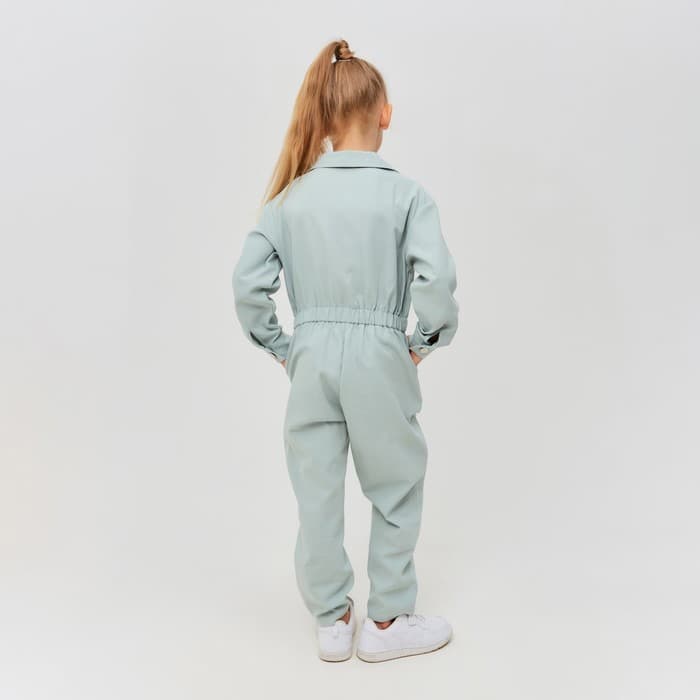 Комбинезон для девочки MINAKU: Casual collection KIDS, цвет мятный, рост 128 см