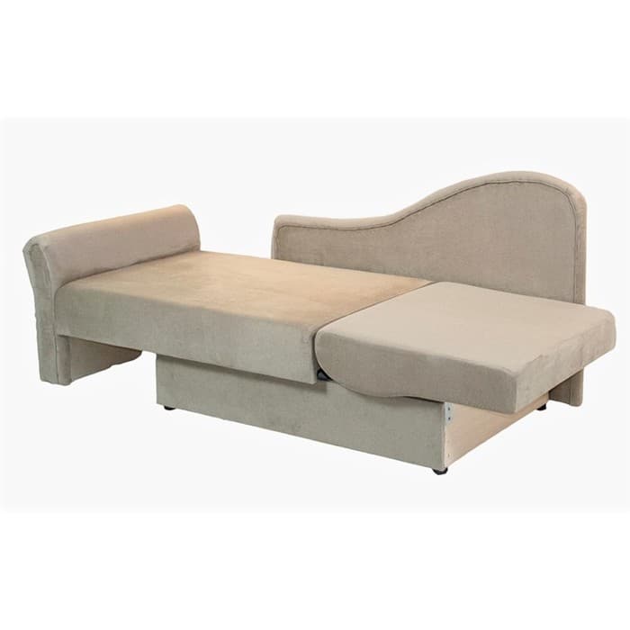 Детский диван №2, механизм еврокнижка, обивка велюр, цвет бежевый