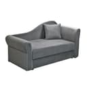 Детский диван №2, механизм еврокнижка, обивка велюр, цвет графит