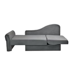 Детский диван №2, механизм еврокнижка, обивка велюр, цвет графит