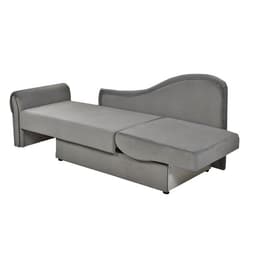 Детский диван №2, механизм еврокнижка, обивка велюр, цвет графит