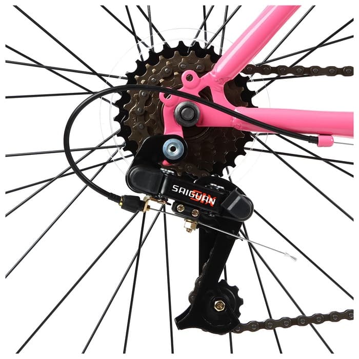 Велосипед PROGRESS Ingrid Low RUS, диаметр колёс 26", размер рамы 15", 6 скоростей, розовый