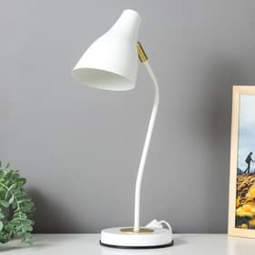 Настольная лампа RISALUX «Томас» 1×40 Вт Е27 белый 25×15.5×54 см