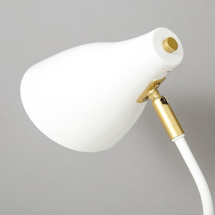 Настольная лампа RISALUX «Томас» 1×40 Вт Е27 белый 25×15.5×54 см