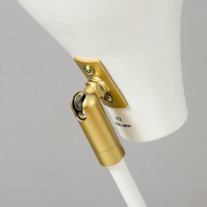 Настольная лампа RISALUX «Томас» 1×40 Вт Е27 белый 25×15.5×54 см