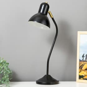 Настольная лампа RISALUX «Оскар» 1×40 Вт Е27 черный 20.5×14.5×56 см