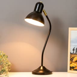 Настольная лампа RISALUX «Оскар» 1×40 Вт Е27 черный 20.5×14.5×56 см