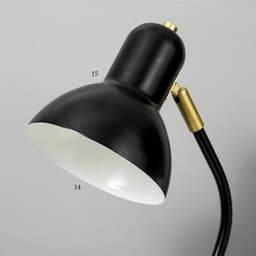 Настольная лампа RISALUX «Оскар» 1×40 Вт Е27 черный 20.5×14.5×56 см