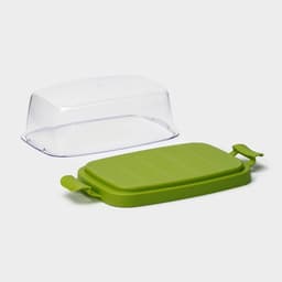 Маслёнка Martika «Летиция», пластик, 16.3×10.1×6.5 см, оливковая