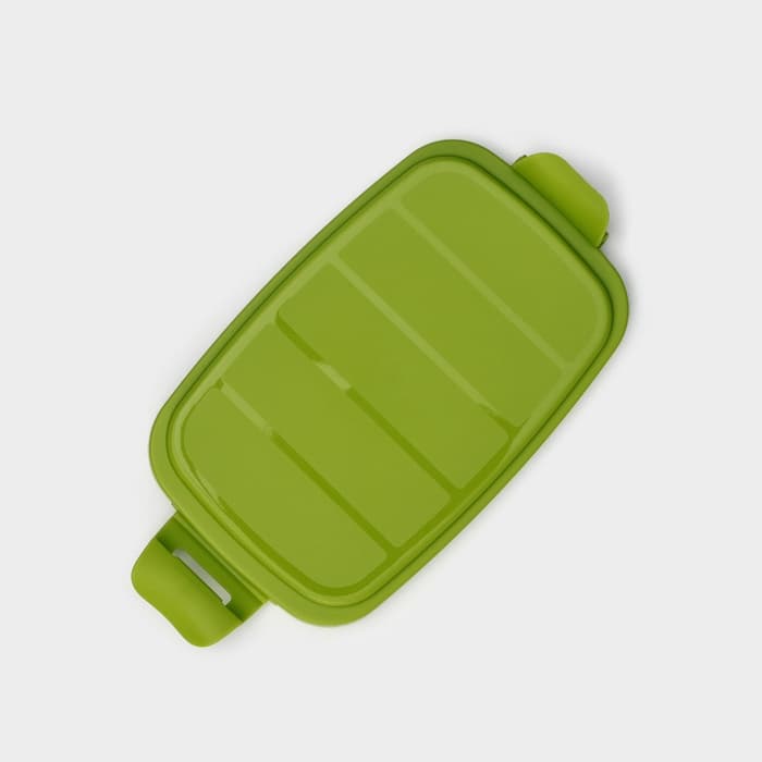 Маслёнка Martika «Летиция», пластик, 16.3×10.1×6.5 см, оливковая