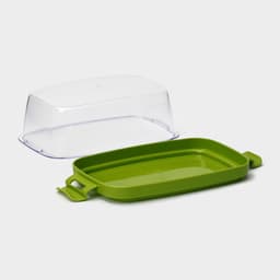 Маслёнка Martika «Летиция», пластик, 16.3×10.1×6.5 см, оливковая