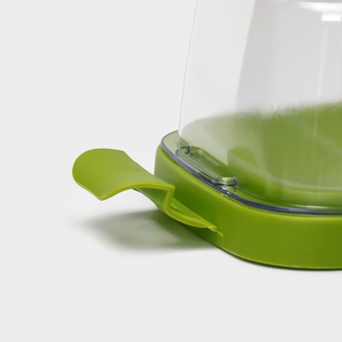 Маслёнка Martika «Летиция», пластик, 16.3×10.1×6.5 см, оливковая