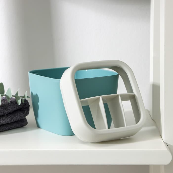Подставка для зубных щёток Martika «Эллиса», 10.4×10.4×9.9 см, пластик, бирюзовая